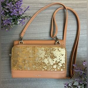 Pixie Mood Jane 2-in-1 Wallet Purse - Apricot / Metallic Rose